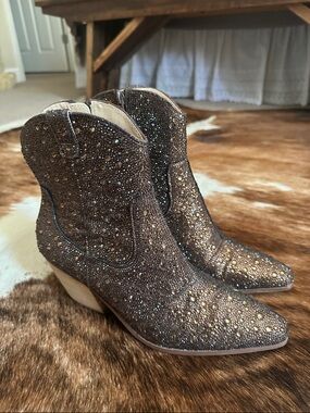 Betsey Johnson Womens Emory Boot Brown Size 9.5 M